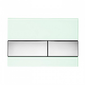 TECESquare Панель смыва, стекло, цвет: зеленое/хром