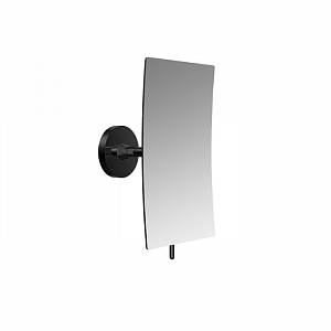 EMCO Pure Зеркало косметическое, 208x132мм, одинарный, emco-glue, 3x кратное увеличение, подвесной, цвет: черный