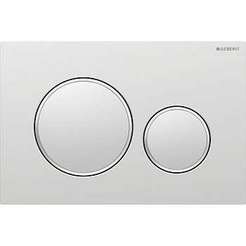 Geberit Sigma20 Клавиша для двойного смыва, круглая, цвет: хром матовый
