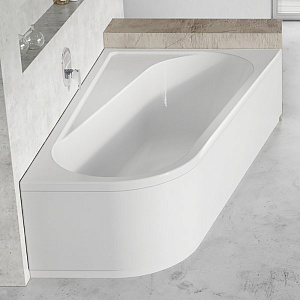 Ravak Chrome Ванна 160x105см., пристенная, акриловая, L, цвет: белый