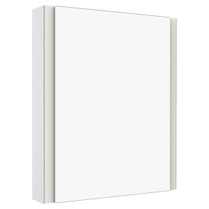 Keuco Somaris Зеркальный шкаф, 60x71x12.8см., 1-дверный-двустор. зеркало, IP 44 c плавным закр. дверцы, корпус: алюминий серебристый цвет: