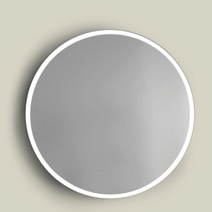 Bertocci Specchi Зеркало косметические, настенное D60см., без подсветки, наклонное, в раме, цвет: белый матовый