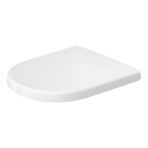 Duravit D-Code Сиденье для унитаза, петли: нержавеющая сталь, с микролифтом, цвет: белый