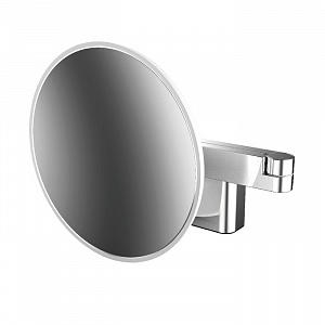 Emco Evo Косметическое зеркало, LED, Ø209 mm, 2-колено, 5x увелич., подвесной, цвет: хром