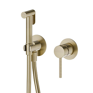 Newform Shut Off Гигиенический душ, внешняя часть, цвет: PVD brushed pale gold