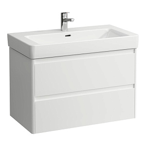Laufen Base 2.0 Тумба с раковиной 85х45см., подвесная, 2 ящика, цвет: белый матовый