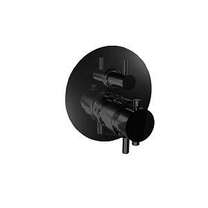Bongio ON Термостатический смеситель с переключателем на 3 положения, (без встраив части 09766/3) цвет: черный матовый 