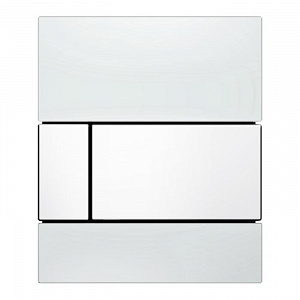TECE TECEsquare Urinal Панель смыва для писсуара, стекло белое, цвет: белый