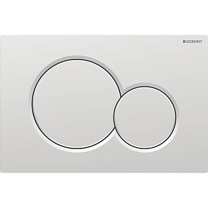 Geberit Sigma01 Клавиша для двойного смыва, круглая: Матовый хром