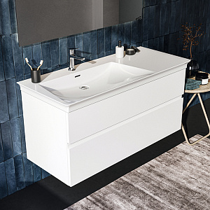 Ideal Standard Finesse Тумба с раковиной 120x50см, подвесная, SX, 2 ящика, 1 отв., цвет: белый матовый