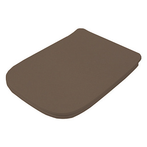 Artceram A16 Сиденье для унитаза с микролифтом , цвет: Brown tortora/хром