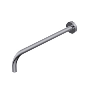 Ritmonio Shower heads Кронштейн верхнего душа L=35см., горизонтальный, круглый, из латуни, цвет: Brushed