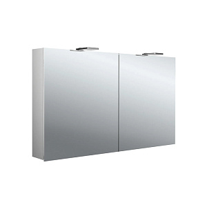 Emco Pure 2 Зеркальный шкаф 120см., с подсветкой-LED, навесная модель, с подсв. для раковины, 2 дверки