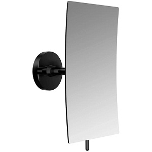 EMCO Pure Зеркало косметическое, 208x132мм, одинарный, 3x кратное увеличение, подвесной, цвет: черный