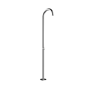 Bossini Mont Blanc Душевая колонна  из стали INOX, верхний душ 54см с подкл. в пол с встроенной частью, цвет: хром