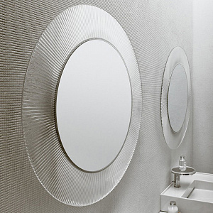Laufen Kartell Зеркало круглое d=78см, настенное, со скрытой подсветкой LED , цвет: прозрачный кристал