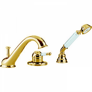 CISAL Arcana Empress Смеситель на борт ванны на 3 отверстия, цвет: золото