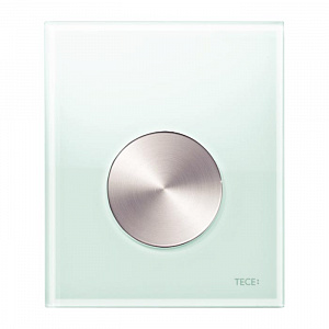 TECE TECEloop Urinal Панель смыва для писсуара, стекло зеленое, цвет: нержавеющая сталь