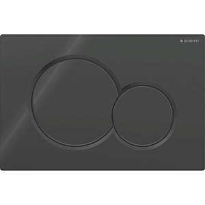 Geberit Sigma01 Клавиша для двойного смыва, круглая: Черный