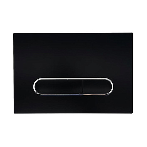 NEMO Клавиша смыва, 2 режима, цвет: черный матовый