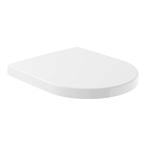 Villeroy&Boch Avento Сиденье для унитаза с микролифтом, цвет белый/нержавеющая сталь