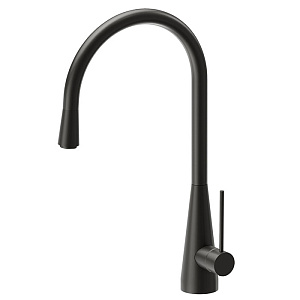 Newform Ycon Смеситель для кухни, на 1 отв., круглый излив, цвет: carbon