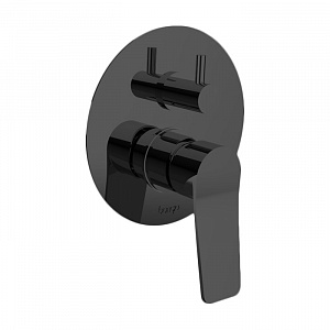 Bongio GIO2 Смеситель встроенный для душа с переключателем, 3 выхода, цвет: черный матовый