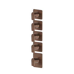 Newform Haka Смеситель для душа, термостатический, на 4 потока, цвет: PVD brushed copper bronze