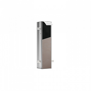 Emco Asis module plus Встр.модуль для туалета 15.4х15xh65.8см, 1 дверь под плитку петли L, держатель т/бумаги, ёршик, цвет: алюминий