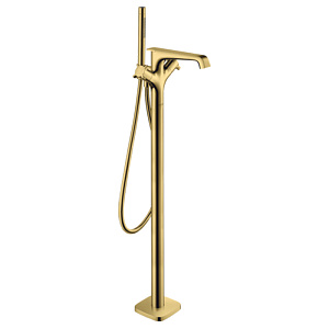 Axor Citterio E Смеситель для ванны, напольный, термостатический, с ручным душем, цвет: полированное золото