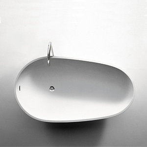 Agape Spoon XL Ванна отдельностоящая 180.9x97.2x49 см, цвет: белый/темно-серый