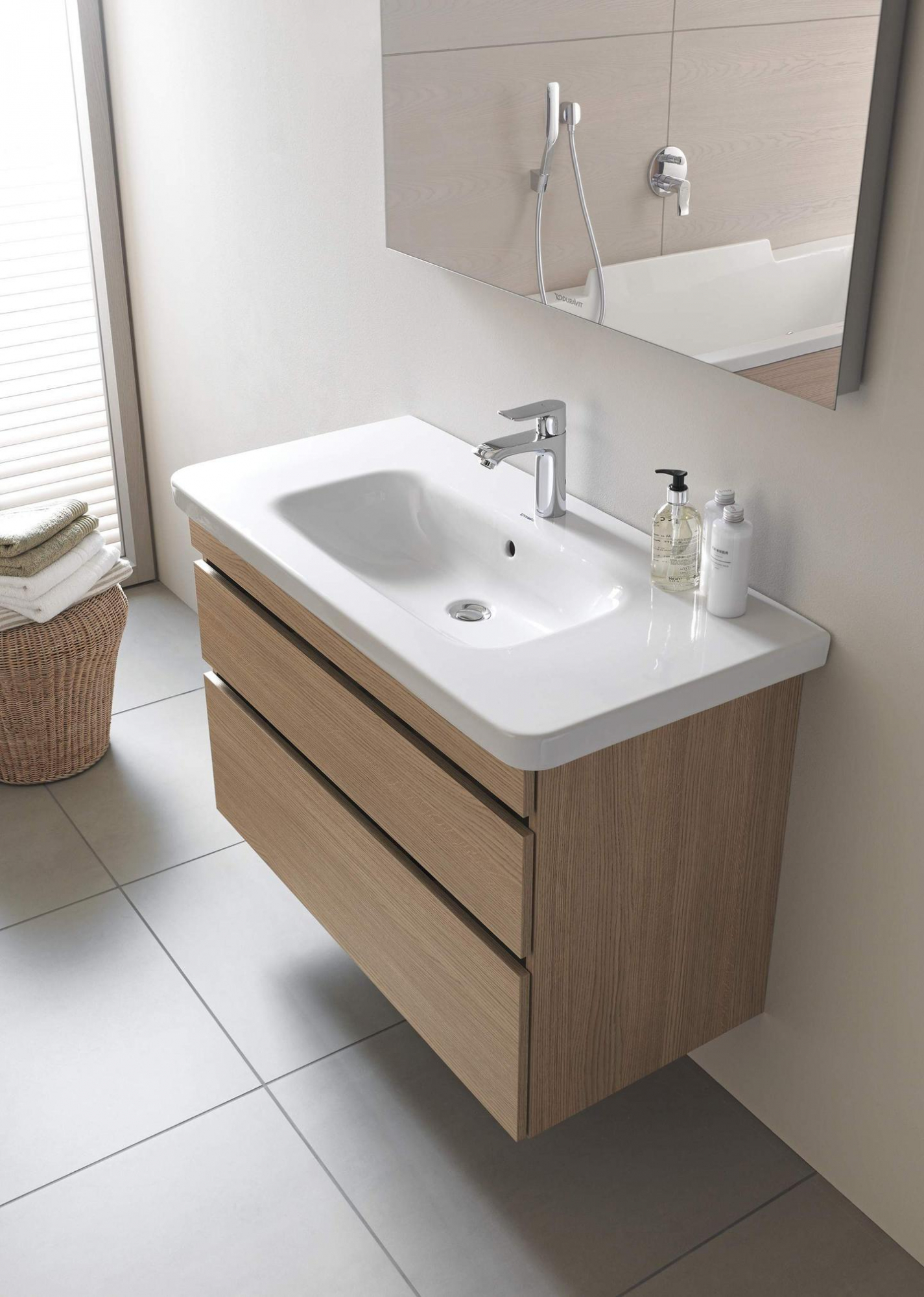 Duravit DuraStyle Раковина 80х48 см, 1 отв., с переливом, цвет: белый