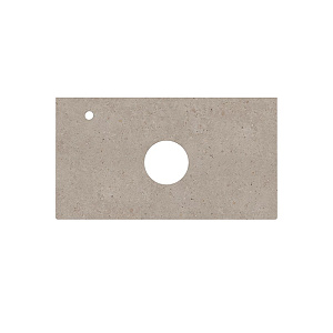 Kerama Marazzi Magica Столешница из керамогранита для накладных раковин Риккарди 90см, с 1 отв., цвет: бежевый матовый 