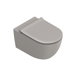 Catalano Sfera Унитаз подвесной 55x35см, безободковый, смыв Tornado, покрытие Twinglaze+, цвет: Tortora Satinato