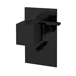 Fima Carlo Frattini Fimatherm Смеситель для душа, встраиваемый, термостатический, с переключателем на 2 выхода, цвет: черный матовый