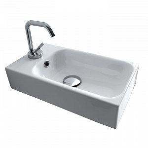 Cento Раковина 45х25 см, 1 отв., цвет: белый