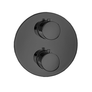 Almar Round Core Смеситель для душа, встраиваемый, термостатический на 2 потребителя, цвет: черный матовый