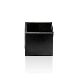 Decor Walther Brownie UB Универсальная коробка 11.5x8см, настольная, цвет: черная кожа