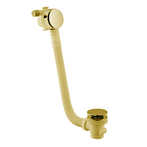 Fima Carlo Frattini Complementi Bagno Слив-перелив для ванны, с донным клапаном click clack, с наполнением, цвет: золото