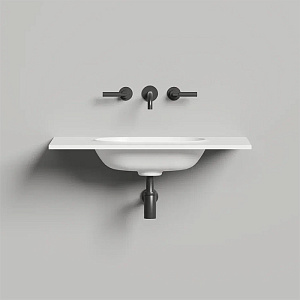 Salini Onda Plus Essentials Раковина 80х50х14см., подвесная, 1 отв., цвет: белый матовый