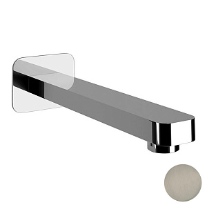 Cisal Cubic Настенный излив 20см., цвет: Nichel Spazzolato