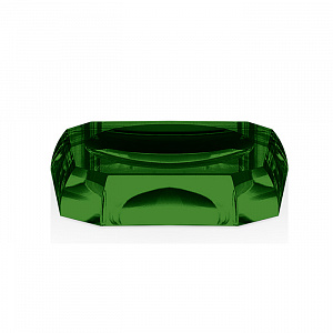 Decor Walther Kristall STS Мыльница настольная, цвет: хрусталь зеленый