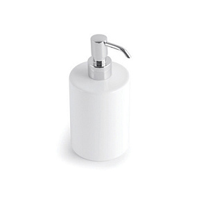 Bertocci Le Ceramiche Дозатор для жидкого мыла, настольный, цвет: белая керамика/хром