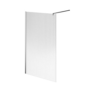 Kerama Marazzi Cristallo Душевое ограждение 120х210см, рифленое стекло, цвет: хром