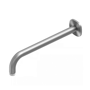QuadroDesign Кронштейн для верхнего душа 30см., настенный, цвет: Brushed Stainless Steel