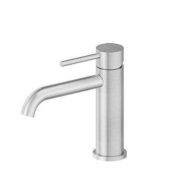 Newform X-STEEL 316 Смеситель для раковины на 1 отв.,  без донного клапана, излив 14.5см., цвет: нержавеющая сталь