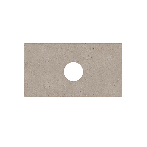 Kerama Marazzi Magica Столешница из керамогранита для накладных раковин Риккарди 90см, без отв., цвет: бежевый матовый 