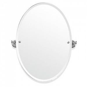 TW Harmony 021, вращающееся зеркало овальное 56х66см, цвет: держателя: белый/хром