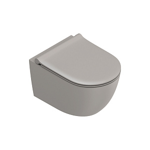 Catalano Sfera Унитаз подвесной 50x35см, безободковый, смыв Tornado, покрытие Twinglaze+, цвет: Tortora Satinato