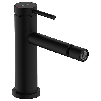 Hansgrohe Tecturis S Смеситель для биде, на 1 отв., с донным клапаном, цвет: черный матовый